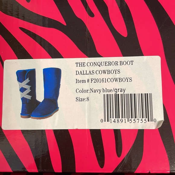Official NFL Dallas cowboy long boots brand new!Collectors item - Picture 1 of 5
